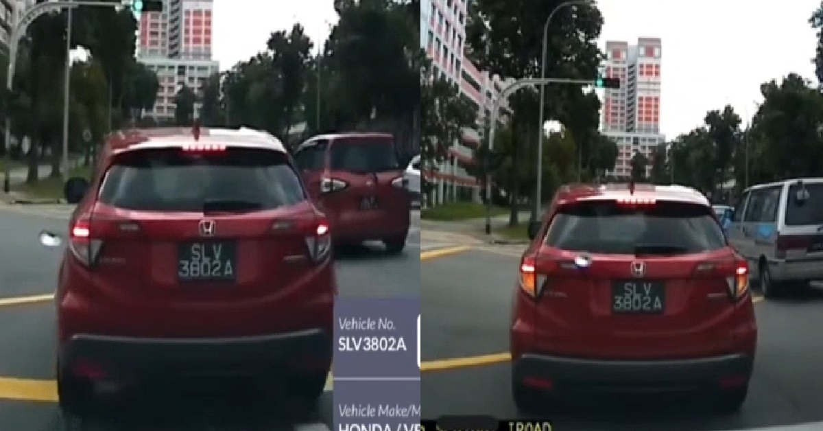 DRIVER NOT HAPPY KENA HONK, STOP CAR IN MIDDLE OF JUNCTION, REFUSE TO MOVE