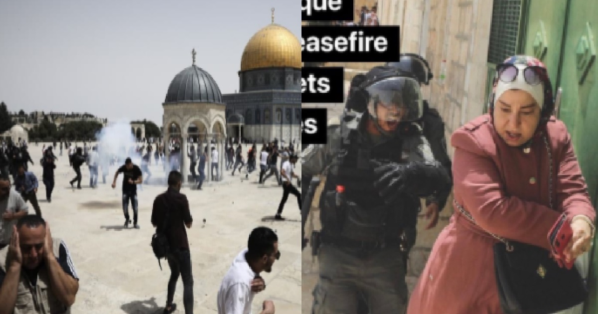 ISRAEL ALLEGEDLY BREAKS TRUCE, STORMS MOSQUE, FIRE TEAR GAS & RUBBER BULLETS