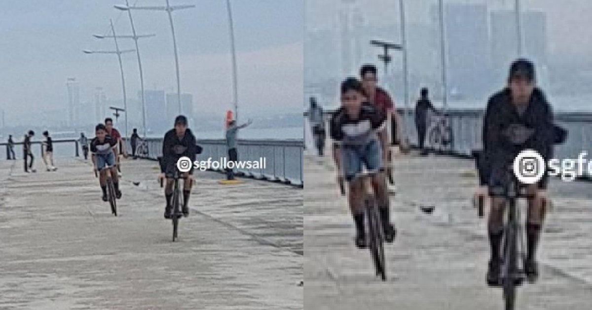 YP BANG GUY WITH BICYCLE BUT ASK HIM TO SAY SORRY AND CHALLENGE HIM TO A FIGHT