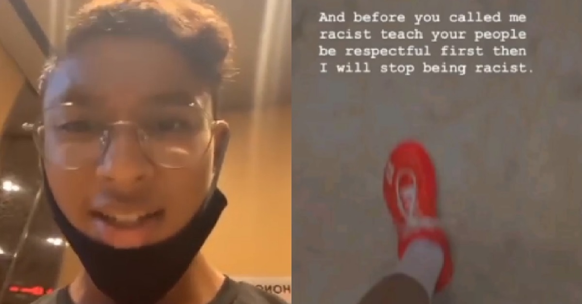 GUY SCOLDS CHINESE PEOPLE BECAUSE SOMEBODY USED HIS BADMINTON COURT