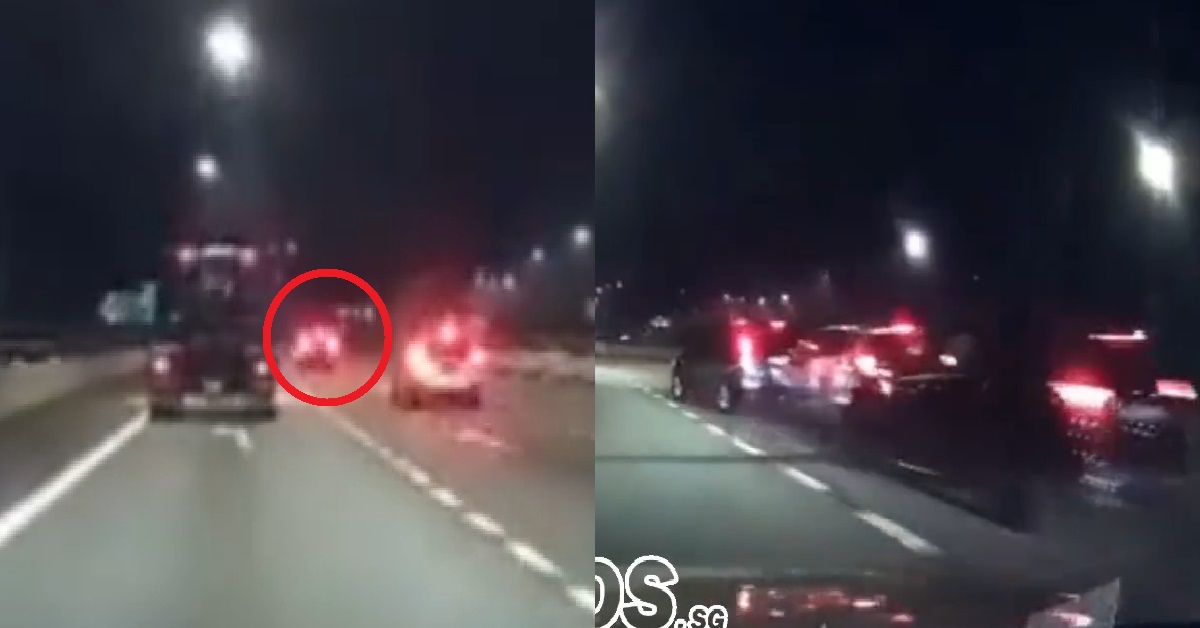 CAR SUDDENLY STOPS FOR NO REASON, CAUSES 3-VEHICLE CHAIN COLLISION