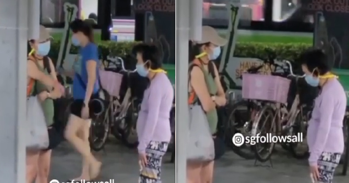 WOMAN SCOLDING OLD AH MA: “YOU DON’T KNOW HOW TO WALK PROPERLY? ALMOST BANG PPL”