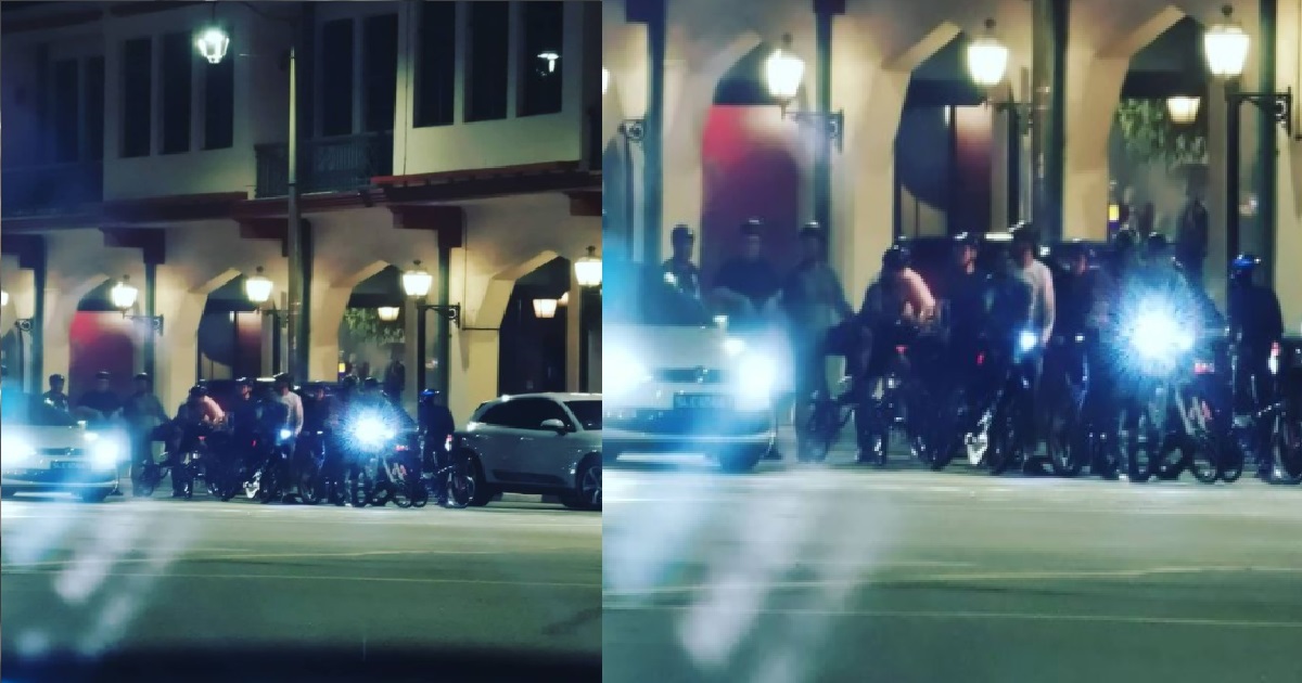 ERRANT CYCLISTS SEEN CYCLING IN A MASSIVE GROUP OF 10, NO SAFE-DISTANCING