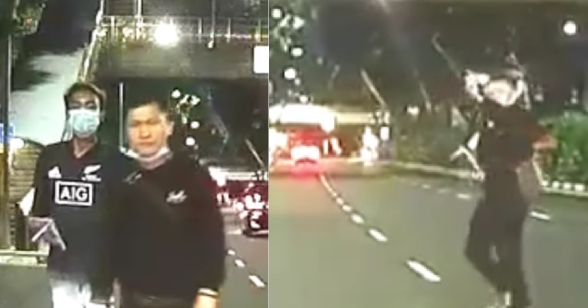 DRUNKARD NO WEAR MASK & WANT TO FIND PROBLEM NEAR GOLDEN MILE