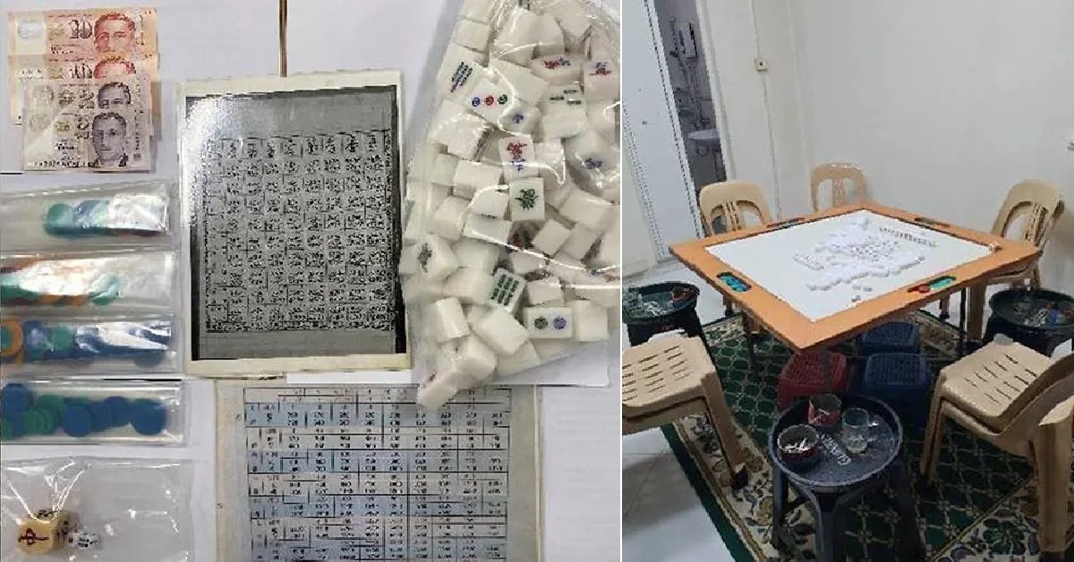 12 PEOPLE CAUGHT FOR ILLEGAL GAMBLING AT BUKIT PANJANG