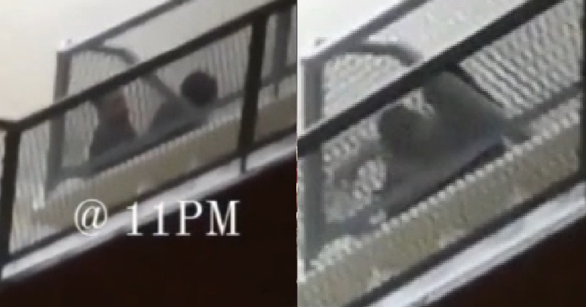 NAUGHTY COUPLE INCREASING S’PORE BIRTH RATE AT STAIRCASE
