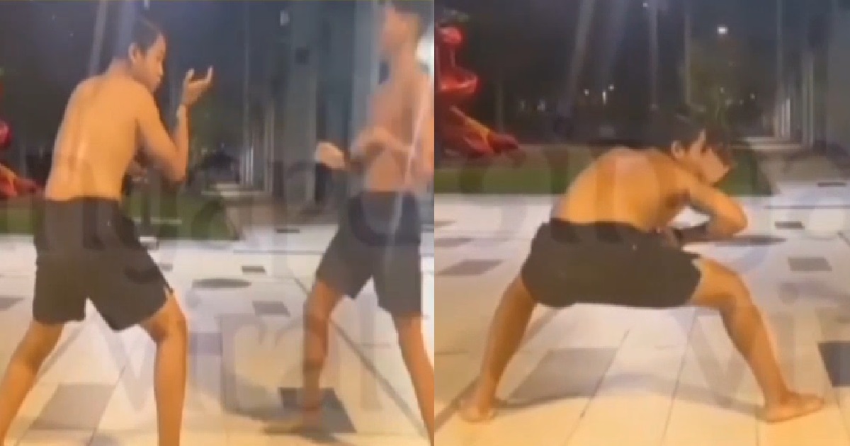 YPS FIGHTING UNDER BLOCK, GUY USING SILAT FIGHT LIKE KUNGFU MASTER