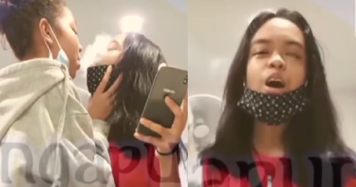 MINAHS VAPING, BLOW SMOKE INTO FRIEND’S MOUTH TO BLOW OUT
