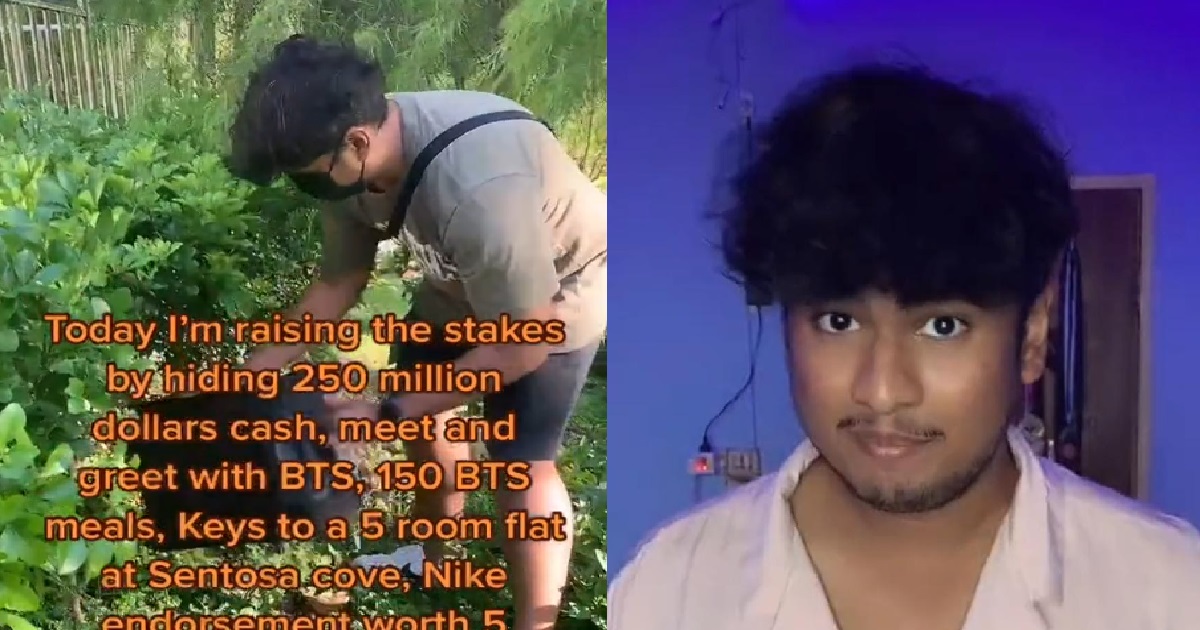 S’POREAN MAN CALLS HIMSELF “INDIAN MR BEAST”, HIDES $250M INSIDE PARK