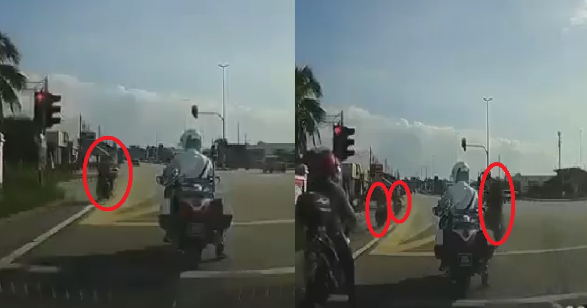 MOTORISTS BEAT RED LIGHT IN FRONT OF TRAFFIC POLICE, WHO DOESN’T GIVE A F**K