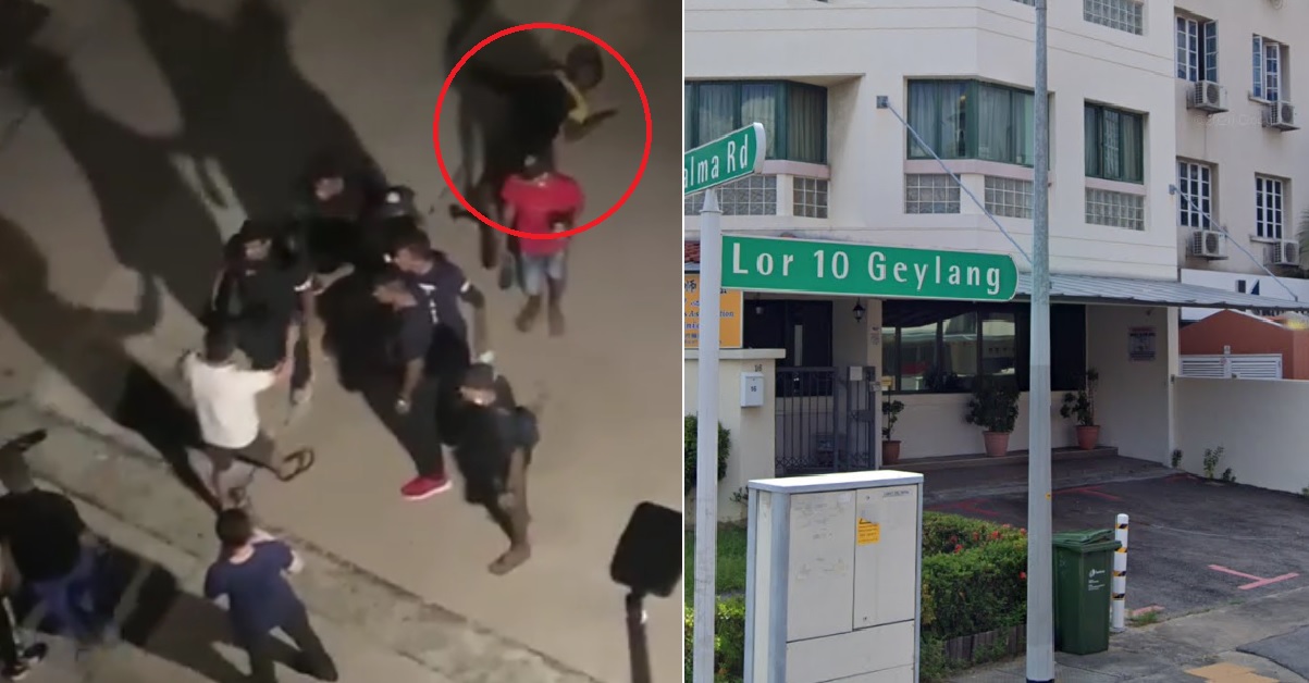 3 MEN ARRESTED AFTER FIGHT AT GEYLANG LORONG 10. “LAI CB, LAI”
