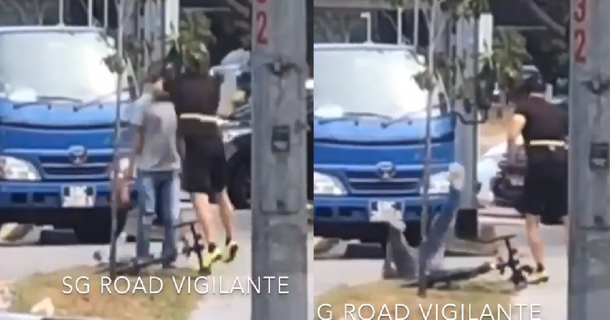 ANG MOH CYCLIST PUNCHED DRIVER AND KNOCKED HIM OUT, FINED $5.6K