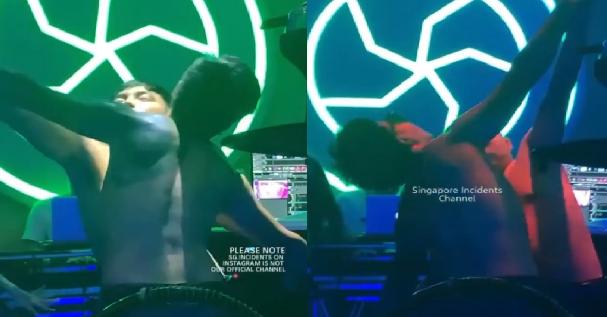 TOPLESS AH BENGS OPEN ARMS BIG BIG, HOLD EACH OTHER LIKE TITANIC INSIDE CLUB