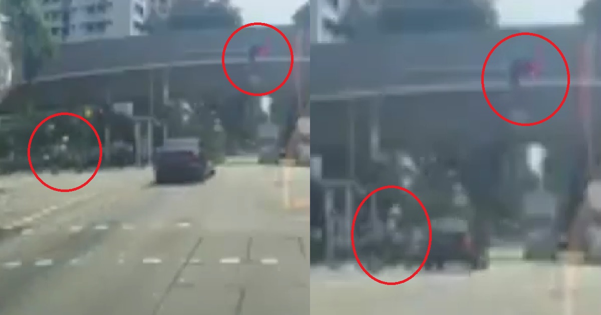 AUDI BEATS RED LIGHT, ALMOST KILLED A MOTORCYCLIST