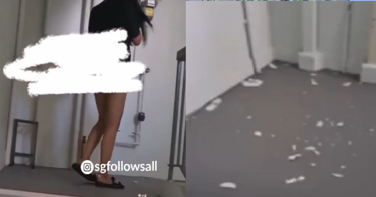 XMM BREAKING CERAMIC PLATE AT STAIRCASE, RESIDENT: “WHAT YOU DOING!!!”