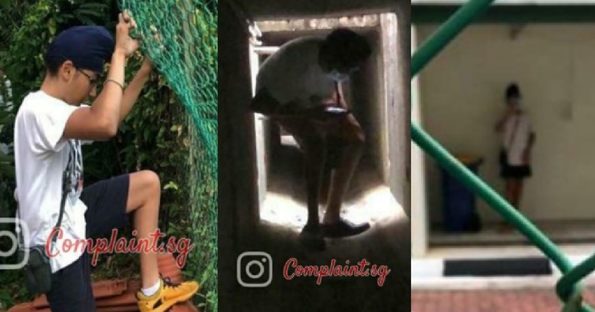 YP CLIMB OVER FENCE, CRAWL THROUGH LONGKANG, JUST TO SNEAK INTO SCHOOL