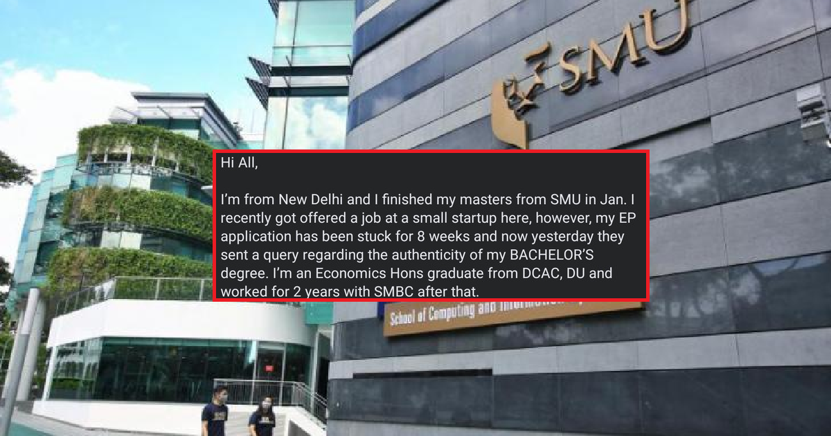 SOUTH ASIAN WOMAN FROM SMU FRUSTRATED AS ICA QUESTION HER INDIAN DEGREE