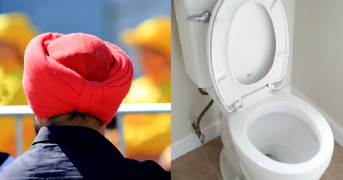 SIKH GUY ALLEGEDLY HAD HIS TURBAN RIPPED OFF AND THROWN IN TOILET BOWL