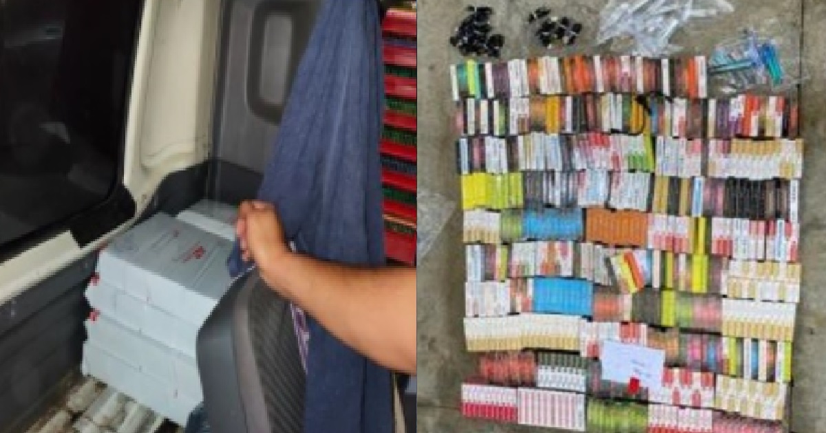 M’SIAN LORRIES TRIED TO SMUGGLE 84,000 VAPES & PARTS INTO S’PORE