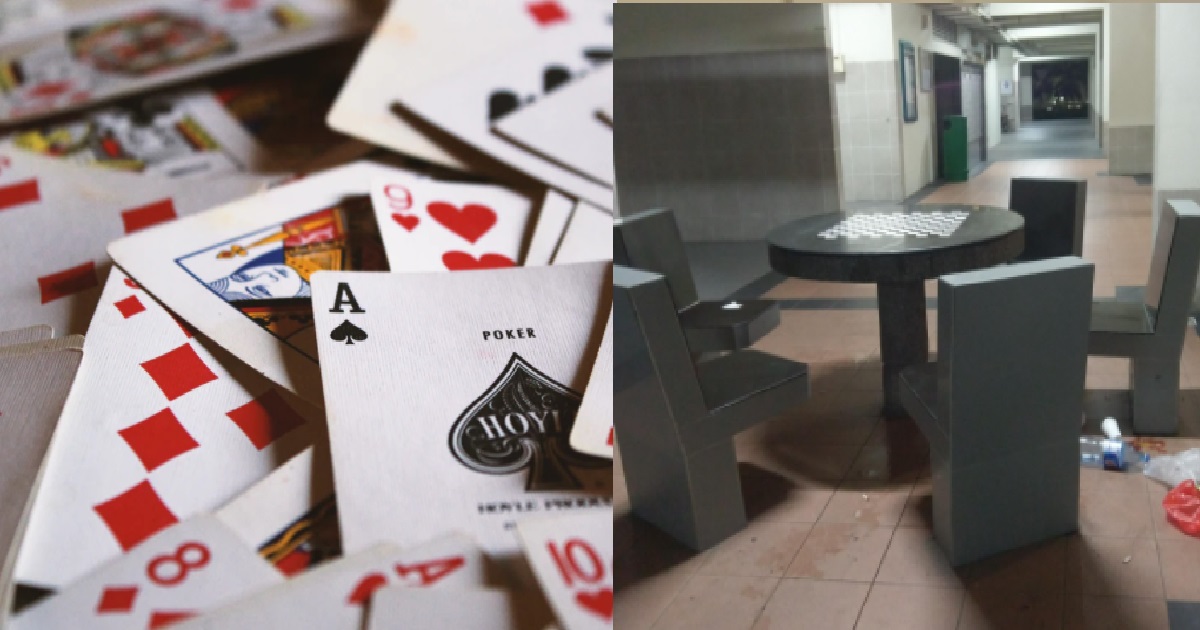 AUNTIE TAKE PHOTO OF YP ALLEGEDLY GAMBLING AT VOID DECK, KENA WHACKED