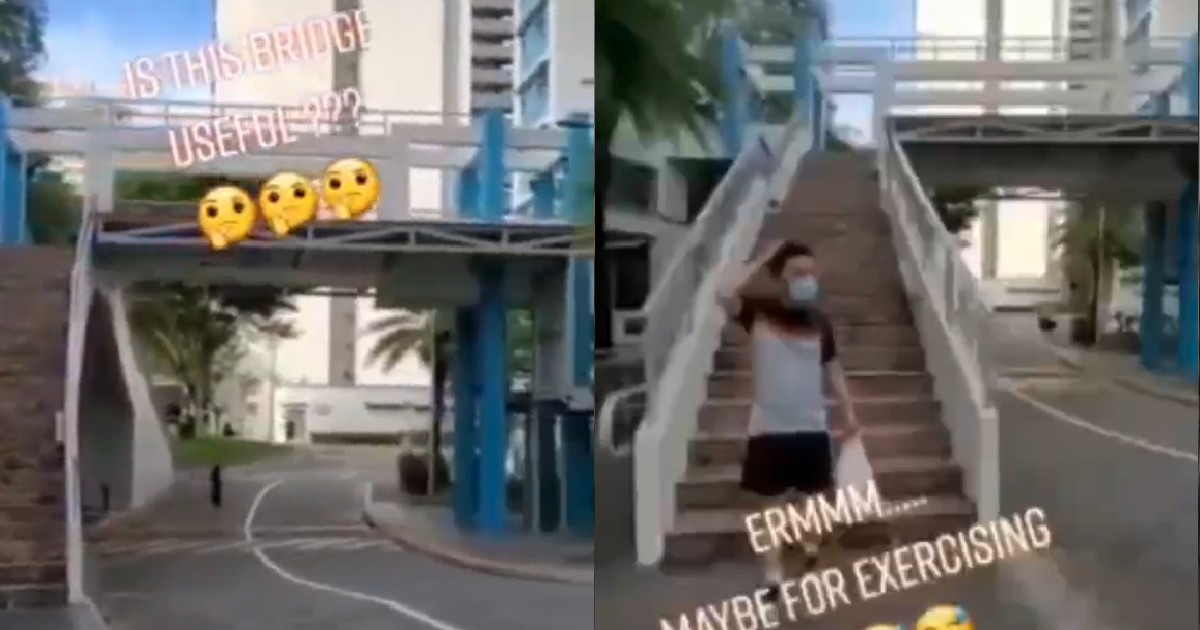 NETIZEN SAYS SENGKANG OVERHEAD BRIDGE IS THE MOST USEFUL IN SG