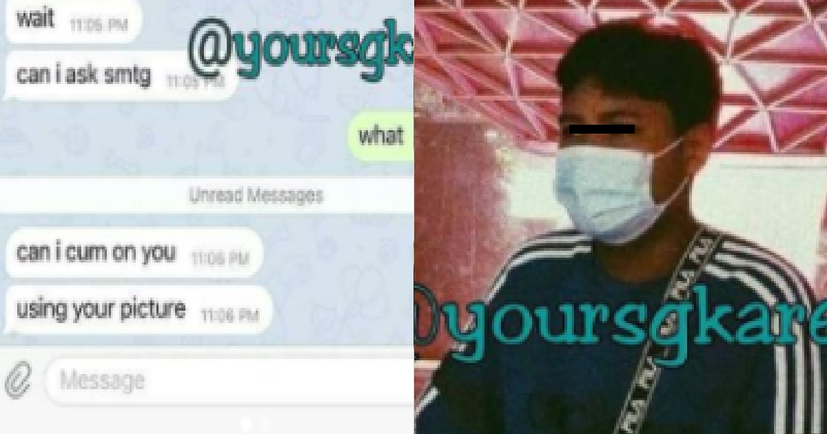 YP ASK JIE JIE IF HE CAN C*M ON HER USING HER PICTURE