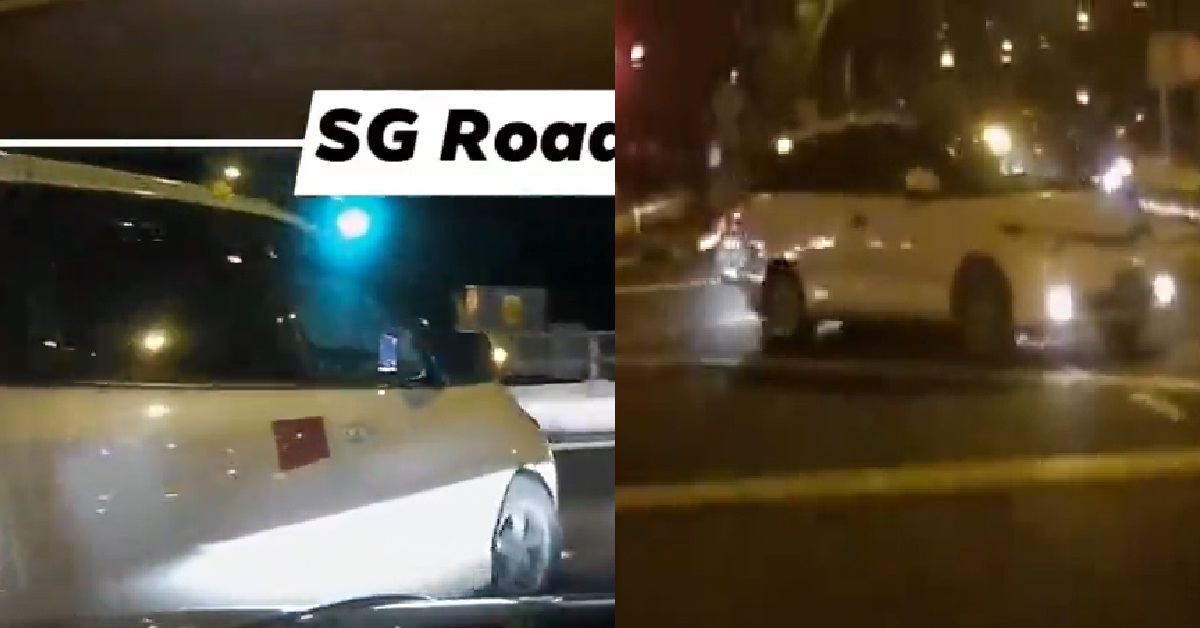 ERRANT DRIVER CUT INTO LANE, THEN STOP DANGEROUSLY IN MIDDLE OF JUNCTION