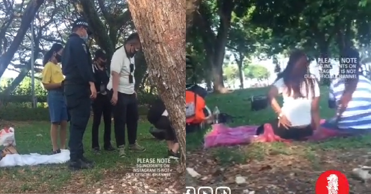 MAIDS HAVING PICNIC KENA CAUGHT GATHERING IN GROUP OF MORE THAN 2