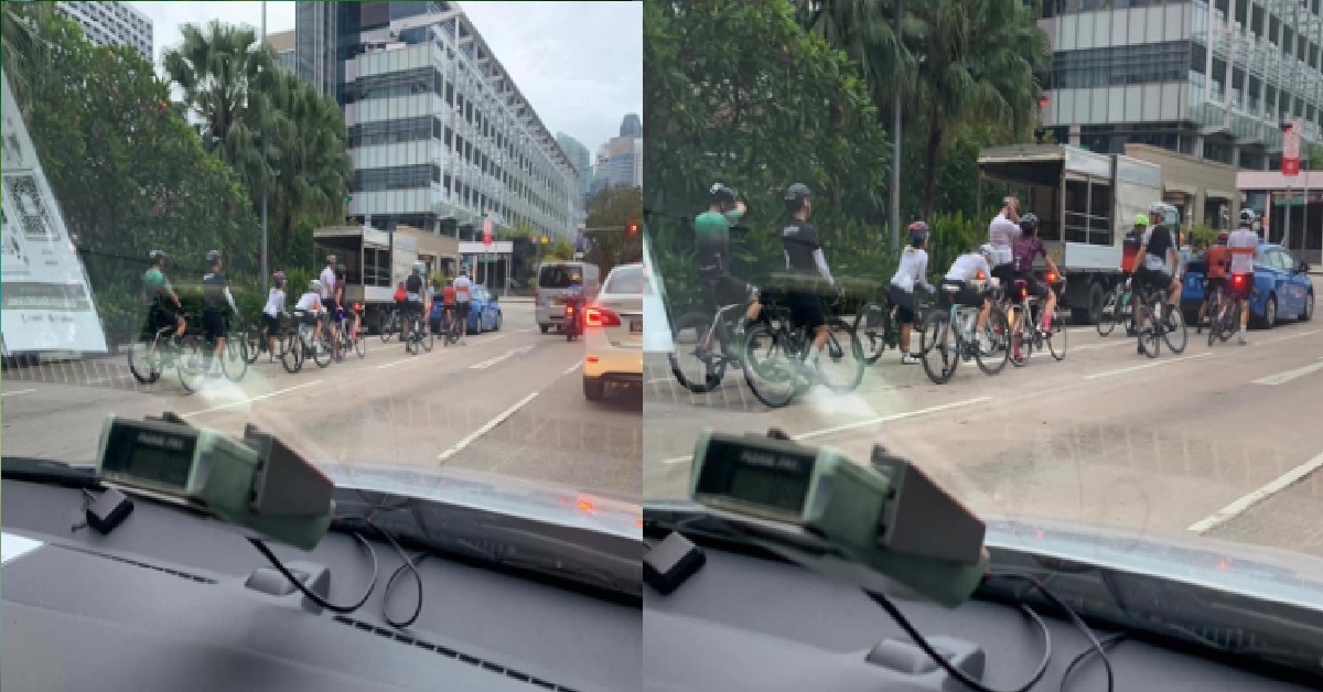 WHOLE KAMPUNG COME OUT FOR “TOUR DE MARINA”, HOG ENTIRE 2ND LANE