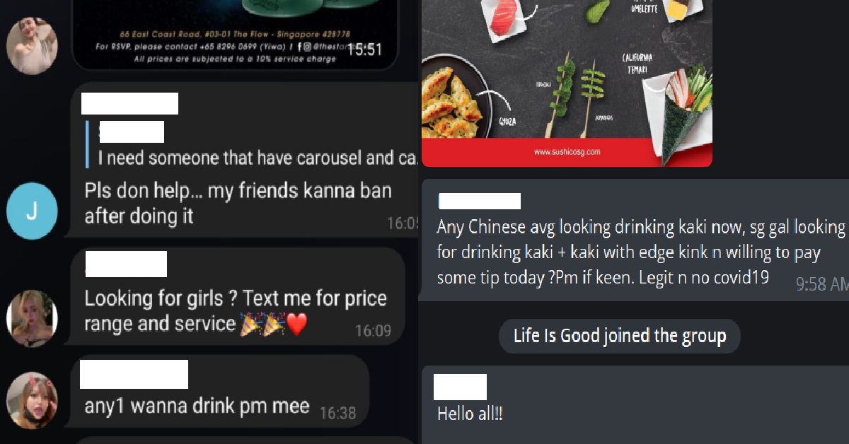 HOSTESSES STILL PROWLING FOR CUSTOMERS: “LOOKING FOR GIRLS? PM FOR PRICE/SERVICE”