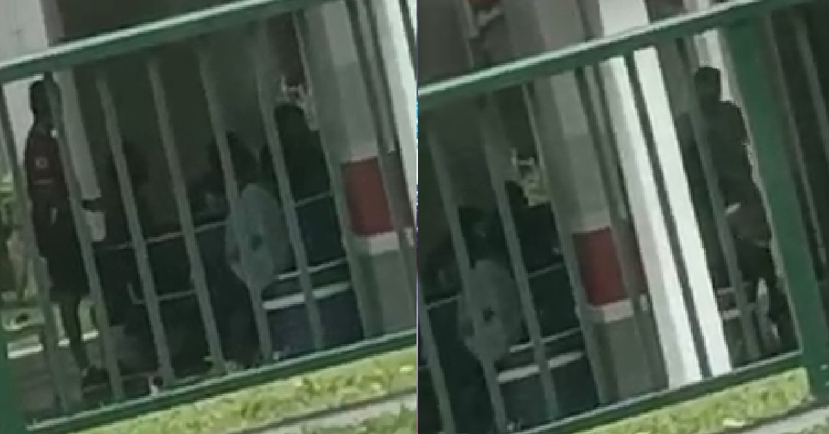 GROUP OF 15 ALLEGEDLY SMOKING AND GAMBLING @ AMK VOID DECK