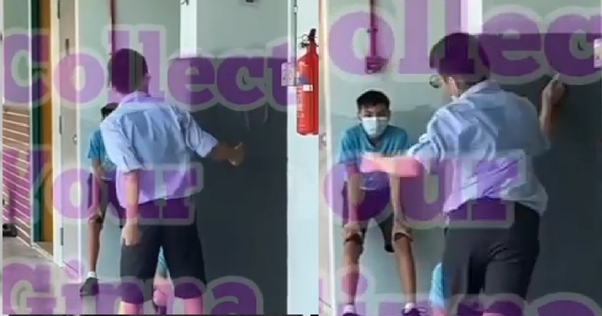 ANGRY YP FIGHTING WITH WALL IN SCHOOL, PUNCHING THE CONCRETE