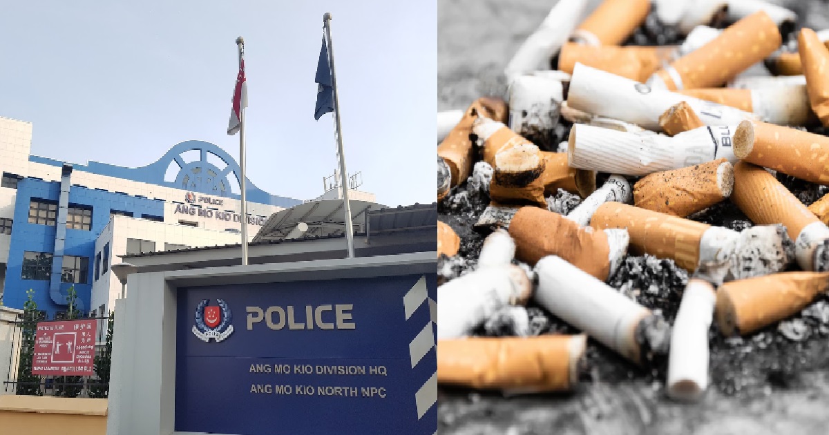 INDIAN FW THROW CIGARETTE BUTT INSIDE POLICE STATION, STARTING A FIRE