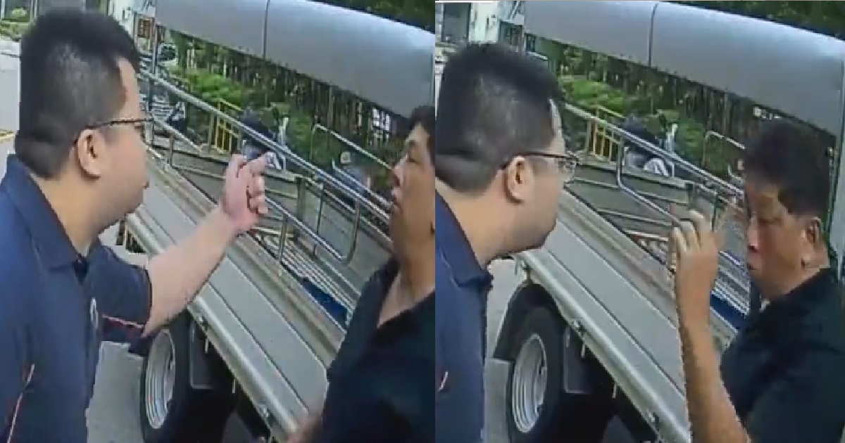 DRIVER KENA CUT OFF BY LORRY, CHASE AFTER HIM TO CONFRONT DRIVER