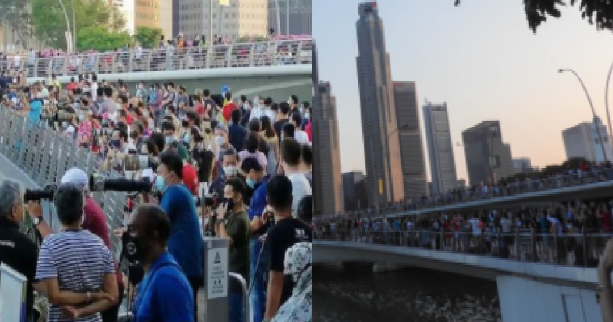 HUGE CROWDS GATHERED TO WATCH NDP REHEARSAL, AS THOUGH NO MORE C0VID