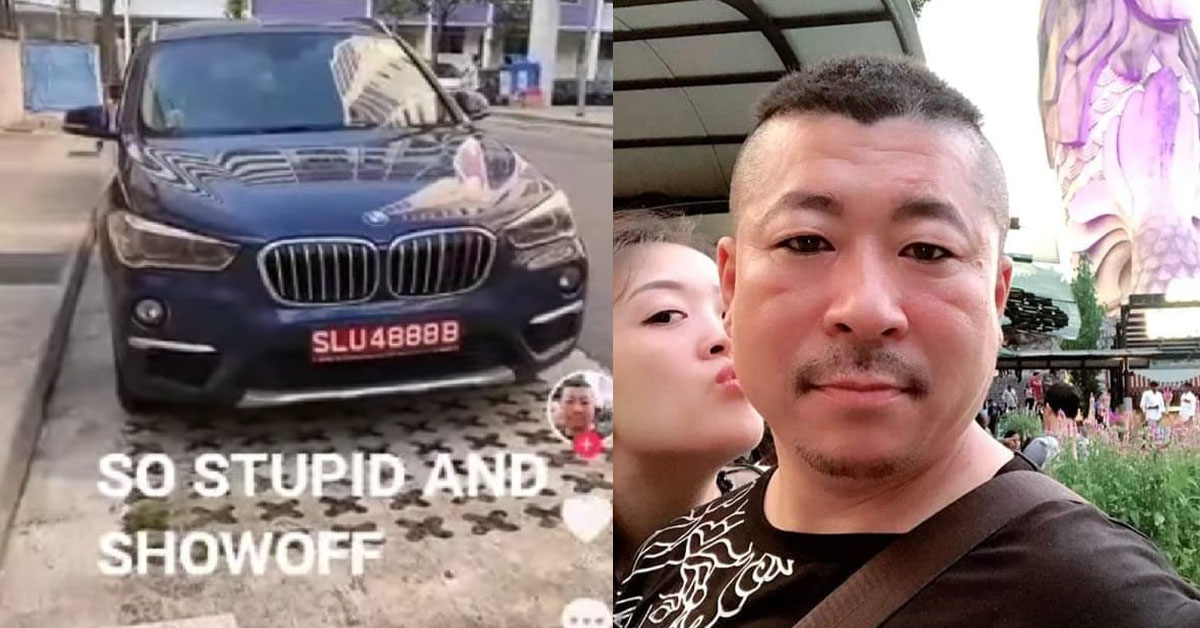 PRC MAN MOCKS S’POREANS: “CAN AFFORD BMW BUT CANNOT AFFORD NORMAL PLATE”