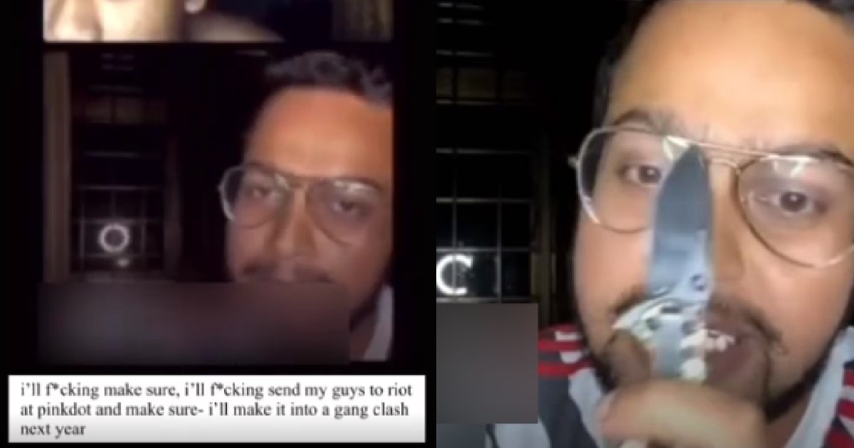 MAN TAKES KNIFE & THREATENS LGBTQ COMMUNITY ON INSTAGRAM, POLICE PROBING