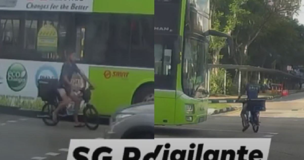 EBIKE RIDER ON ROAD WITHOUT HELMET BECAUSE ITS HIS GRANDFATHER’S ROAD