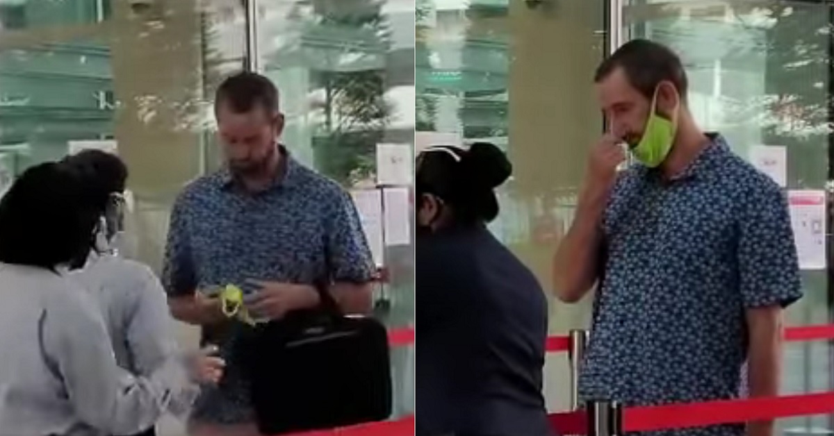 FT WHO WAS CAUGHT NOT WEARING MASK TURNS UP TO COURT WITHOUT MASK