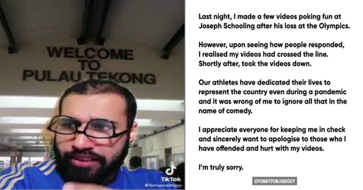INFLUENCER APOLOGISES FOR POKING FUN AT JOSEPH SCHOOLING OLYMPICS LOSS