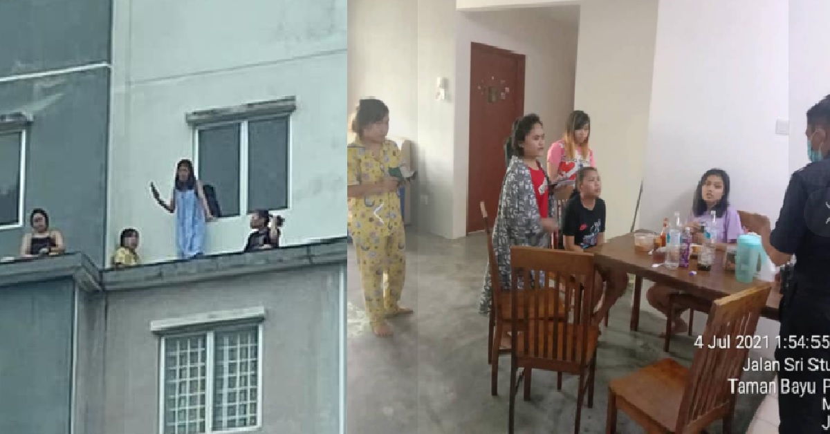 JOHOR: INDONESIA YP SITS AT BUILDING LEDGE TO GET MORE ATTENTION