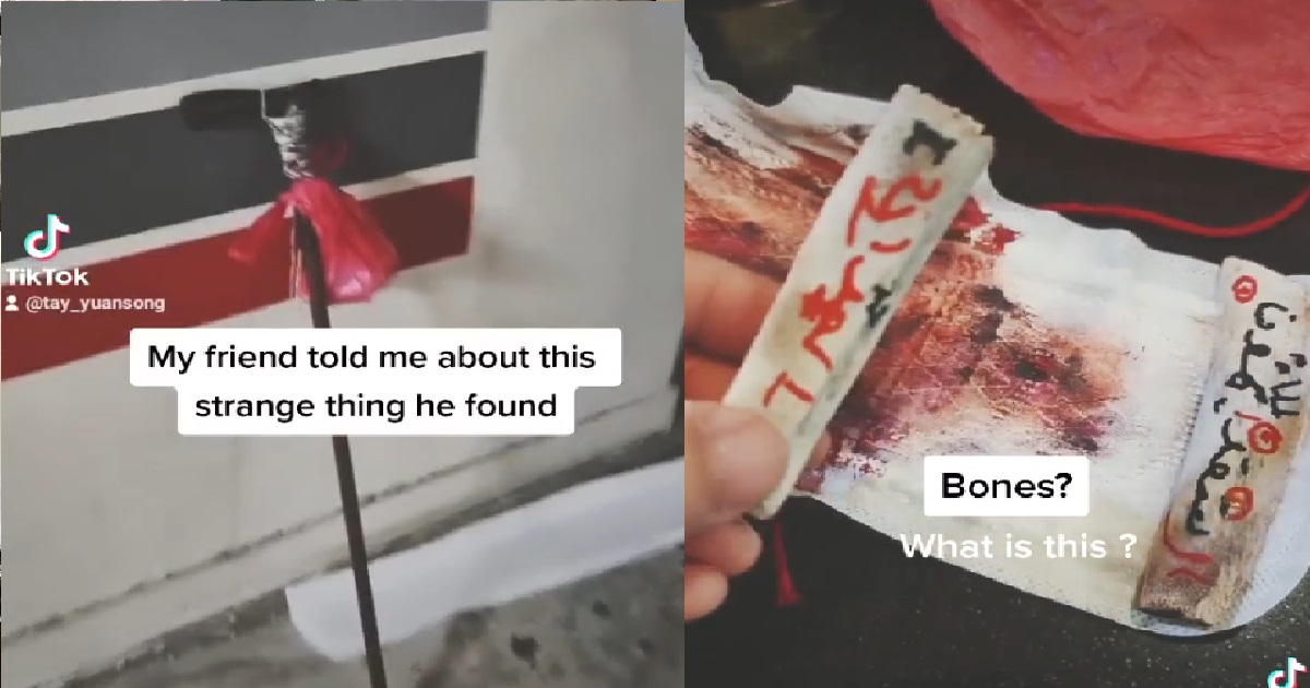 GUY FINDS CURSED WALKING STICK, BONE FOUND INSIDE SOILED SANITARY PAD