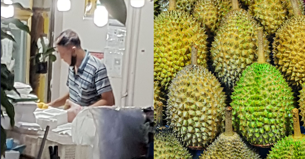 DURIAN UNCLE AT WOODLANDS REPEATEDLY DONT WANT WEAR MASK