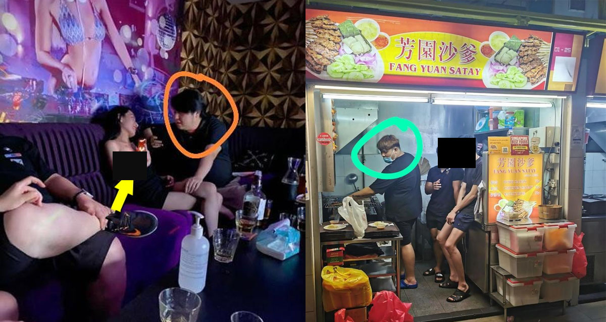 KTV SATAY BOY EXPOSED, HANDS OVER THE LEGS OF THE HOSTESSES