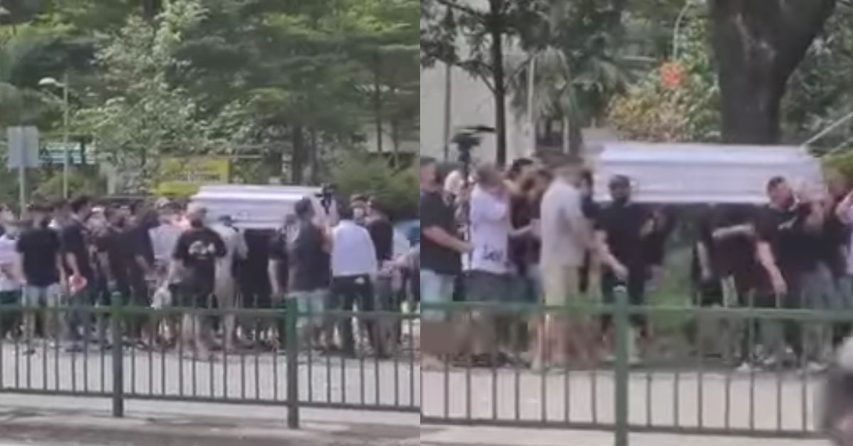 200 PEOPLE SPOTTED AT FUNERAL AT JALAN BUKIT MERAH