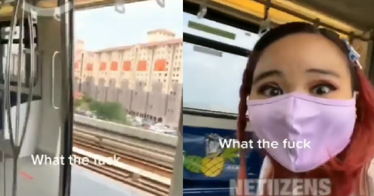 PASSENGERS INSIDE MOVING TRAIN WITH DOORS STILL OPEN @ M’SIA