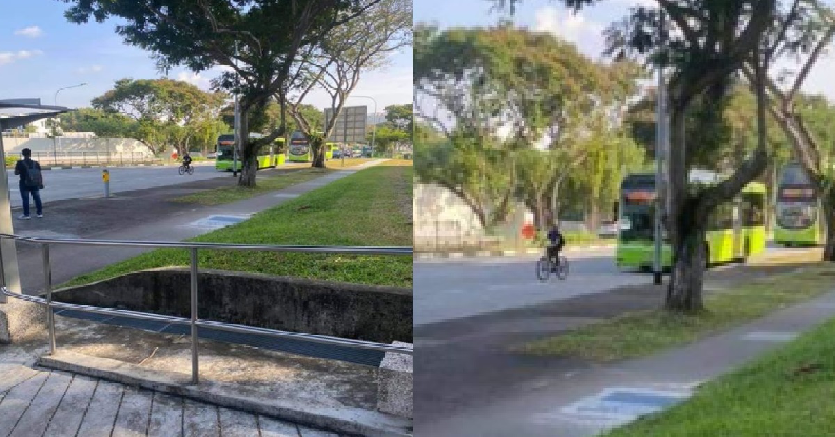 ERRANT CYCLIST RIDING RIGHT IN FRONT OF BUSES, BLOCK THE WAY