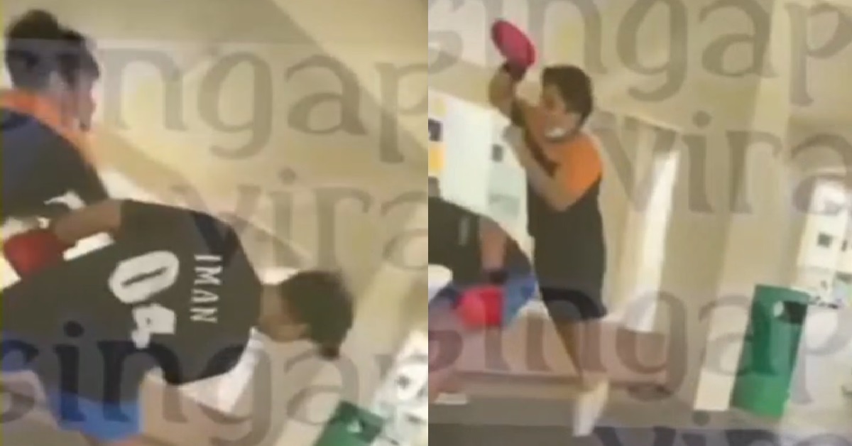 YPS FIGHTING UNDER BLOCK, WEAR BOXING GLOVES PUNCH BUT ALL MISS
