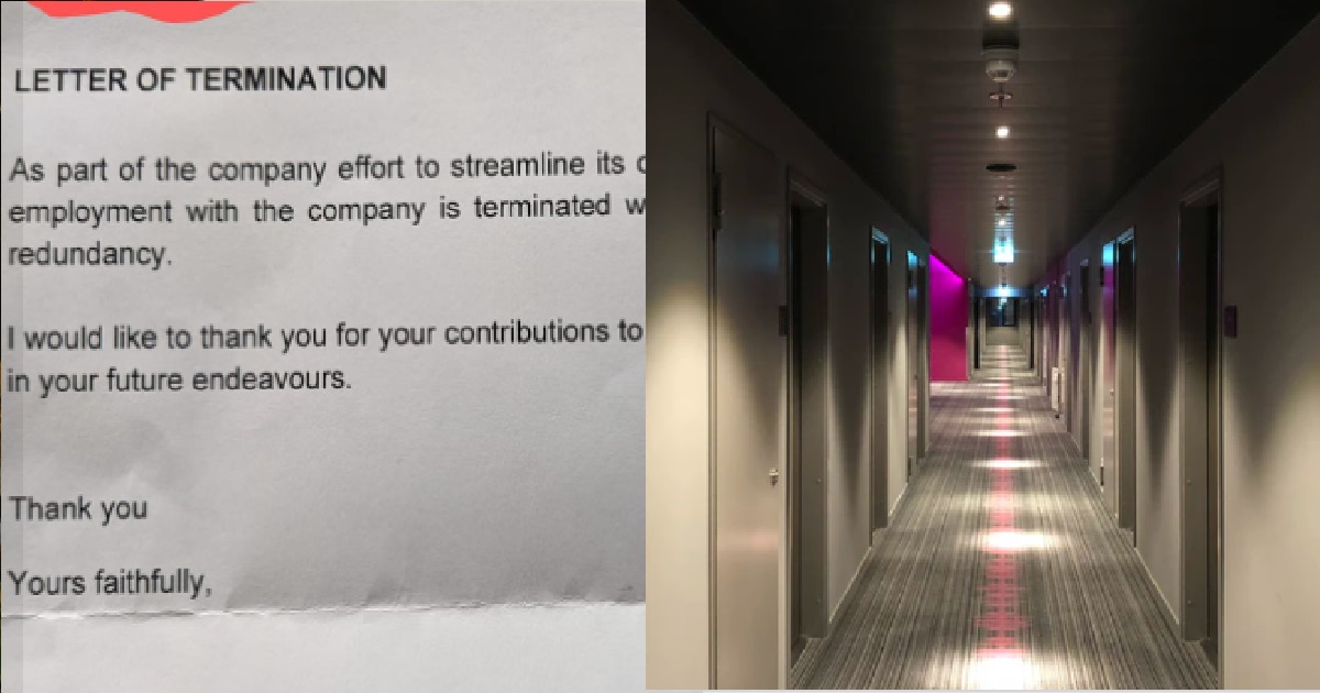 WORKER TERMINATED STRAIGHT AWAY AFTER FINISHING 14-DAY QUARANTINE
