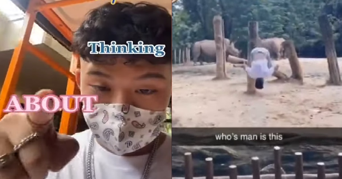 YP BROKE INTO S’PORE ZOO’S RHINO ENCLOSURE FOR TIKTOK VIDEO, CHARGED